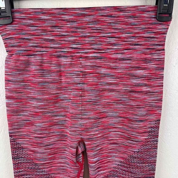 Aerie Chill Play Move Red Blue High Waist Spacedye Seamless Leggings Size Small - Picture 5 of 8
